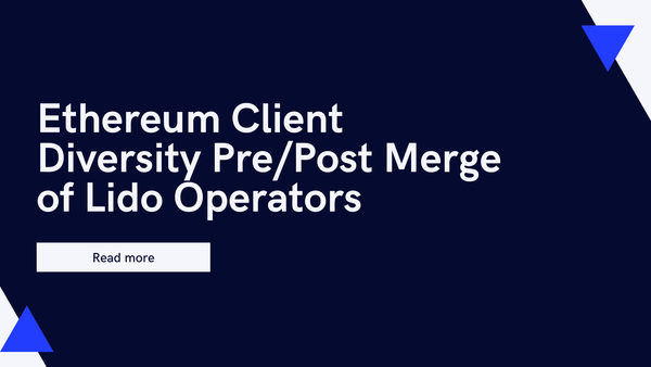Ethereum Client Diversity Pre/Post Merge of Lido Operators